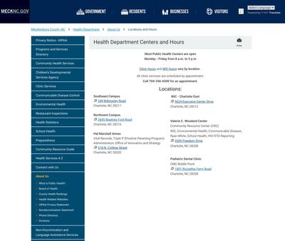 STD Testing at Mecklenburg County Health Department