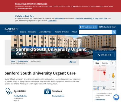 STD Testing at Sanford South University Urgent Care