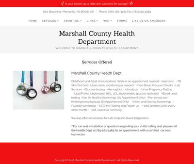 STD Testing at Marshall County Health Department