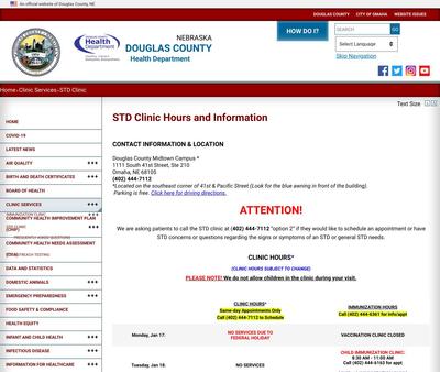 STD Testing at Douglas County Health Department