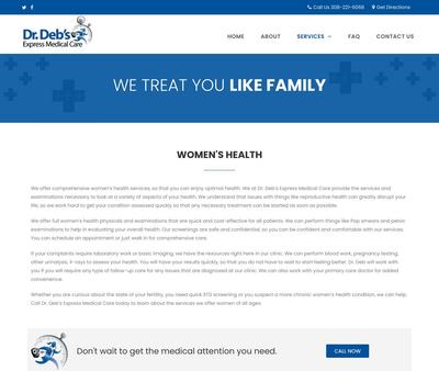 STD Testing at Dr. Deb's Express Medical Care