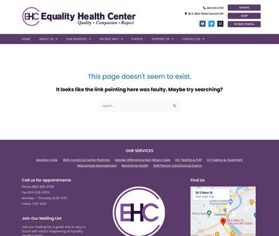 STD Testing at Equality Health Center