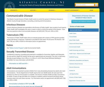 STD Testing at Atlantic County Division of Public Health
