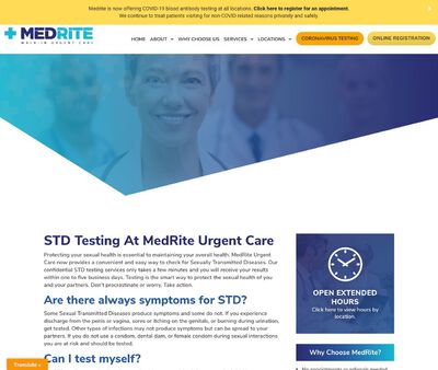 STD Testing at MedRite Urgent Care