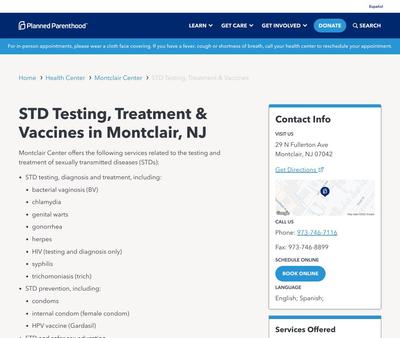 STD Testing at Planned Parenthood