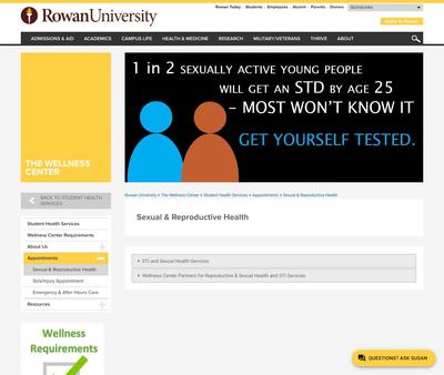 STD Testing at Rowan University Student Health Center