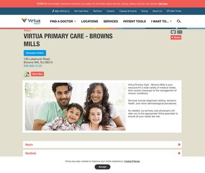 STD Testing at Virtua Primary Care - Browns Mills