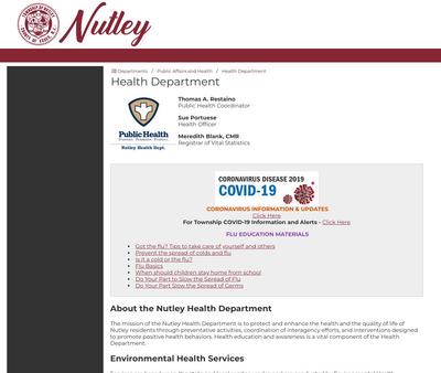 STD Testing at Nutley Health Department
