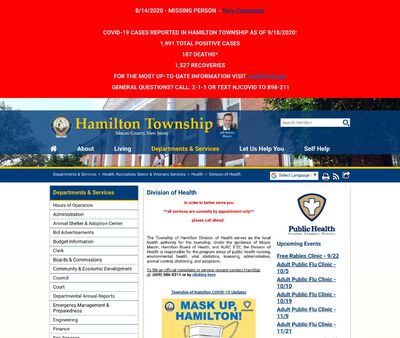 STD Testing at Hamilton Township Division of Health,Hamilton Township STD Clinic