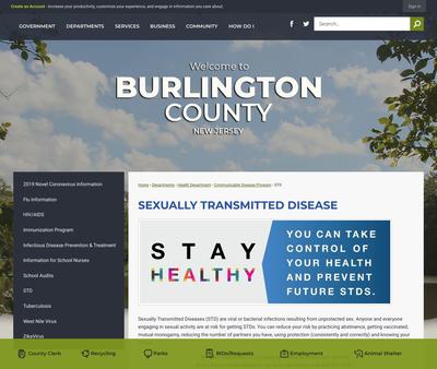 STD Testing at Burlington County Health Department STD Clinic