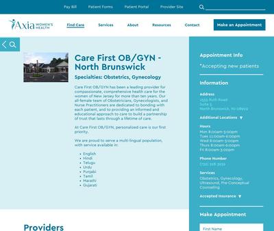 STD Testing at Care First OB/GYN - North Brunswick