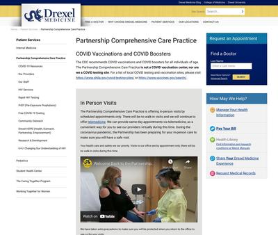 STD Testing at Partnership Comprehensive Care Practice - HIV Clinic