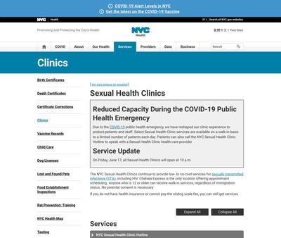 STD Testing at Chelsea Sexual Health Clinic