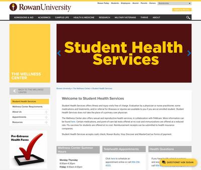 STD Testing at Rowan University Student Health Center