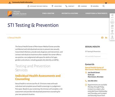 STD Testing at HIV Testing and Prevention/PrEP