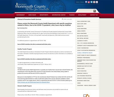 STD Testing at Monmouth County Health Department