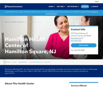 STD Testing at Planned Parenthood - Hamilton Health Center