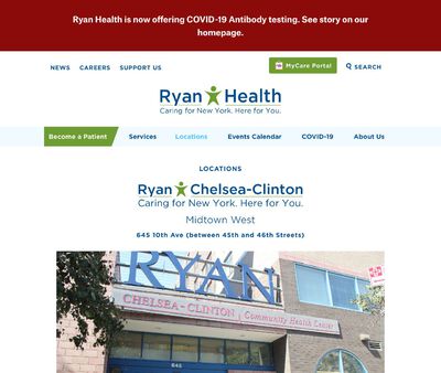 STD Testing at William F Ryan Community Health Network,Ryan Chelsea Clinton Community Health Center
