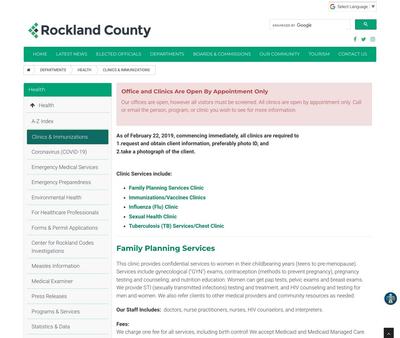 STD Testing at Rockland County Health Department