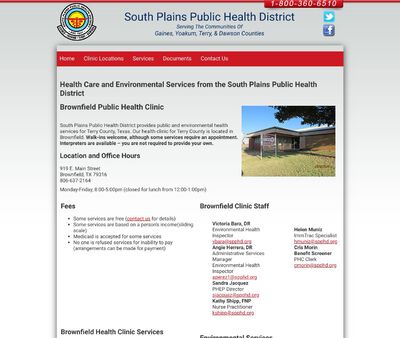 STD Testing at South Plains Public Health District