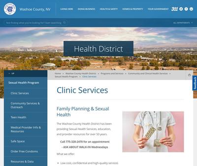 STD Testing at Washoe County Health District