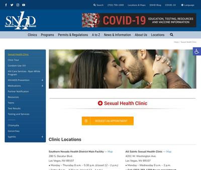 STD Testing at Southern Nevada Health District