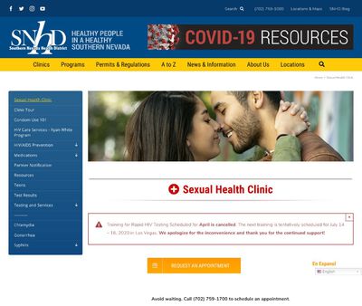 STD Testing at Southern Nevada Health District (Sexual Health Clinic)