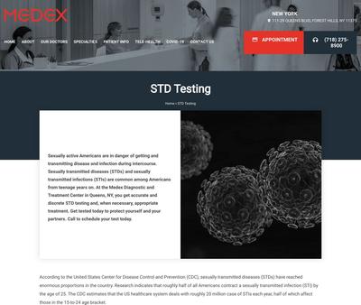 STD Testing at Std Testing Center Queens / Medex