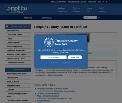 STD Testing at Tompkins County Health Department