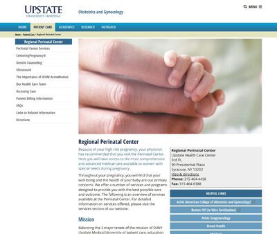 STD Testing at Regional Perinatal Center