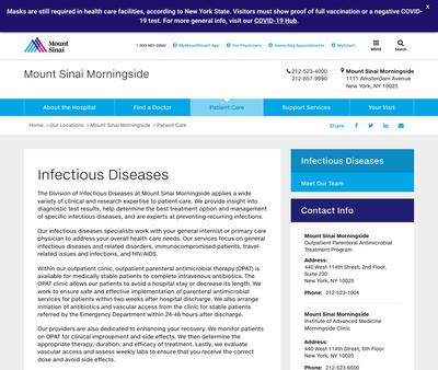STD Testing at Institute for Advanced Medicine - Morningside Clinic