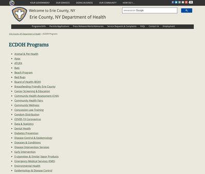 STD Testing at Erie County Health Department