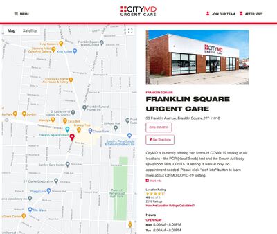 STD Testing at CityMD Franklin Square Urgent Care