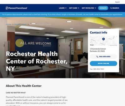 STD Testing at Rochester Health Center of Rochester, NY