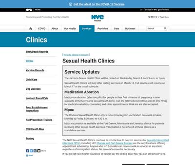 STD Testing at Morrisania Sexual Health Clinic