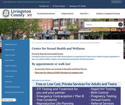 STD Testing at Livingston County Department of Health