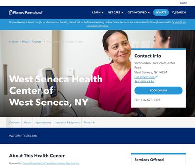 STD Testing at Planned Parenthood - West Seneca Medical Center