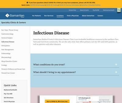 STD Testing at Samaritan Infectious Disease