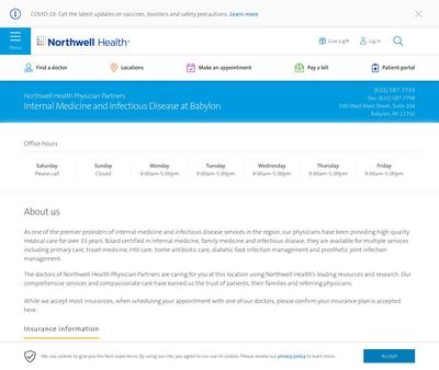 STD Testing at Northwell Internal Medicine at Babylon