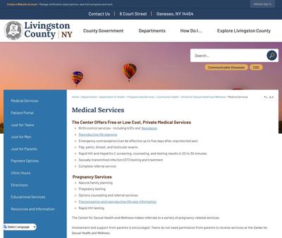 STD Testing at Livingston County Department of Health