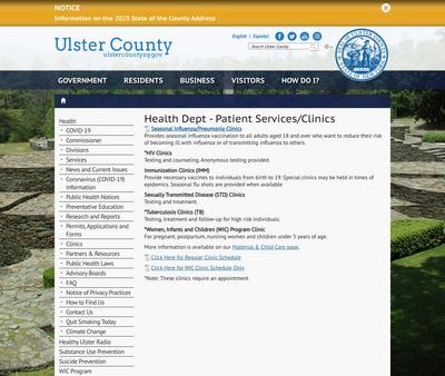 STD Testing at Ulster County Department of Health and Mental Health