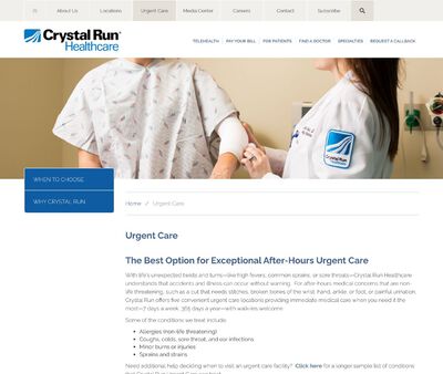 STD Testing at Crystal Run Healthcare Urgent Care Center