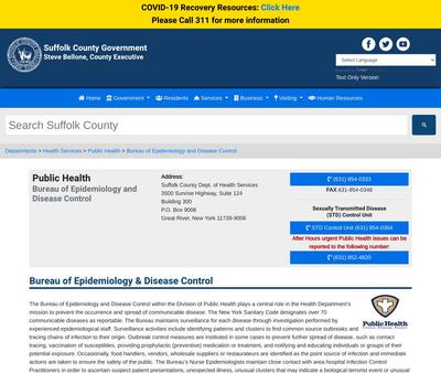 STD Testing at Suffolk County Department-Health