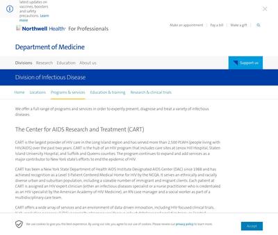 STD Testing at Northwell Health Division of Infectious Disease