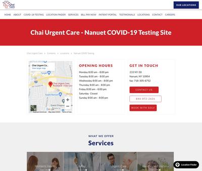 STD Testing at Chai Urgent Care Rockland