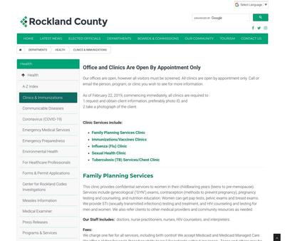 STD Testing at Rockland County Health Department