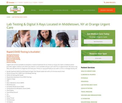 STD Testing at Orange Urgent Care