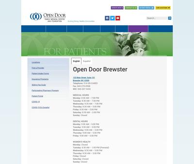 STD Testing at Open Door Brewster