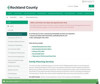 STD Testing at Rockland County Health Department