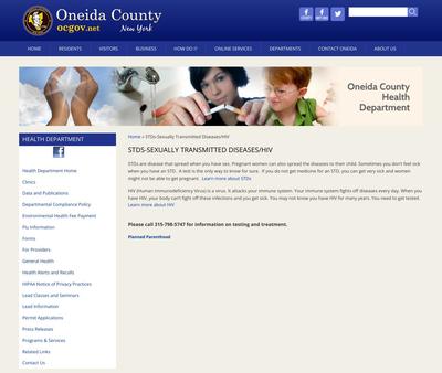 STD Testing at Oneida County Health Department - Utica